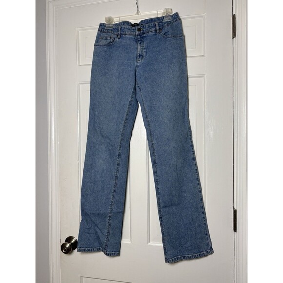 Tahari Denim - Tahari Tailored Classic Bootcut Mid Rise Lightwash Jeans Size 6